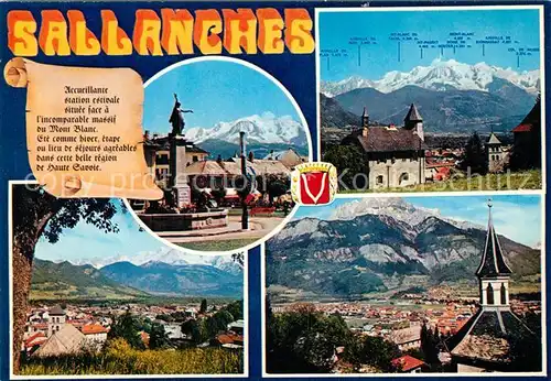 AK / Ansichtskarte Sallanches Divers aspects de la ville Montagnes Alpes Sallanches