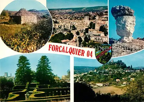 AK / Ansichtskarte Forcalquier Une Borie Les Mourres Cimetiere vue aerienne Forcalquier