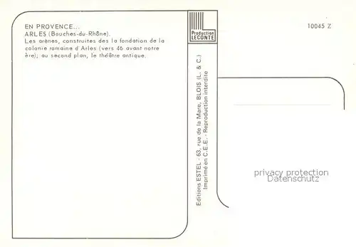 AK / Ansichtskarte Arles_Bouches du Rhone Les arenes vue aerienne Arles_Bouches du Rhone