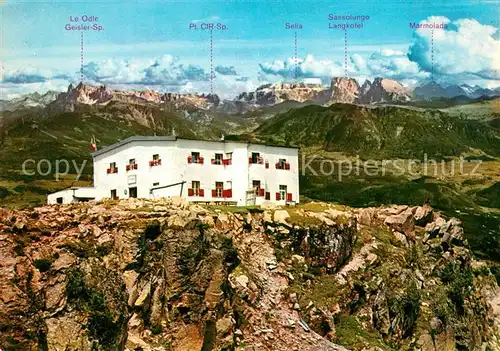 AK / Ansichtskarte Rittnerhornhaus Dolomiten Rifugio Corno del Renon verso le Dolomiti Rittnerhornhaus