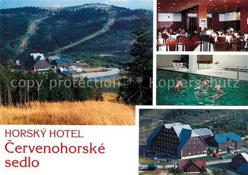 AK / Ansichtskarte Cervenohorske_Sedlo Horsky Hotel Restaurant Hallenbad 