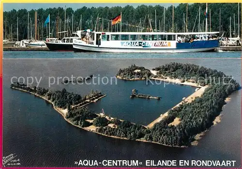 AK / Ansichtskarte Biddinghuizen Aqua Centrum Hafen Eilande en Rondvaart Fliegeraufnahme Biddinghuizen