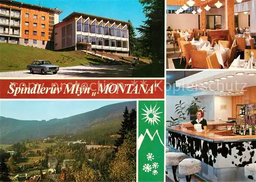 AK / Ansichtskarte Spindleruv_Mlyn_Spindlermuehle Interhotel Montana Restaurant Krkonose Riesengebirge Spindleruv_Mlyn