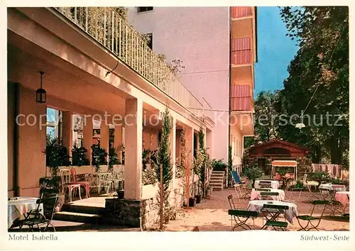 AK / Ansichtskarte Meran_Merano Motel Isabelle Terrasse Meran Merano