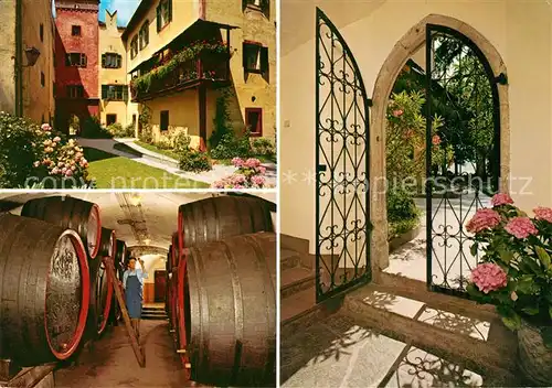 AK / Ansichtskarte Entiklar_Suedtirol Schlosskellerei Turmhof Jausenstation Entiklar_Suedtirol