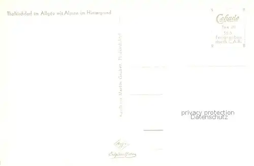 AK / Ansichtskarte Thalkirchdorf Fliegeraufnahme Thalkirchdorf