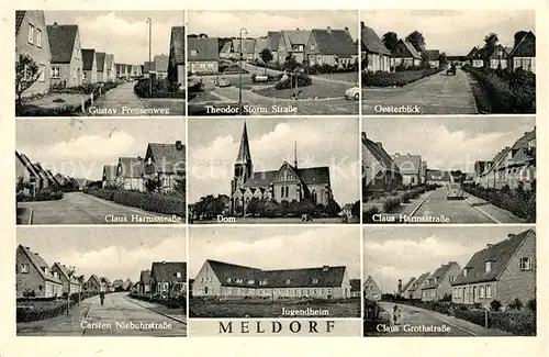 AK / Ansichtskarte Meldorf Gustav Frensenweg Claus Harmsstrasse Theodor Storm Strasse  Meldorf