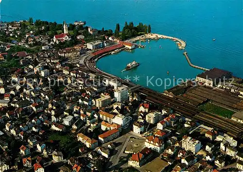 AK / Ansichtskarte Romanshorn_TG Fliegeraufnahme Seepartie Bodensee Romanshorn TG