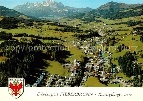 AK / Ansichtskarte Fieberbrunn_Tirol Fliegeraufnahme Fieberbrunn Tirol