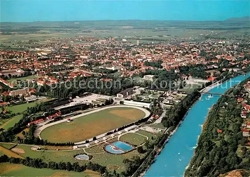 AK / Ansichtskarte Wels Fliegeraufnahme Volksfeststadt Wels