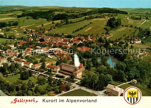 AK / Ansichtskarte Gallspach Fliegeraufnahme Kurpark Wasserschloss Gallspach