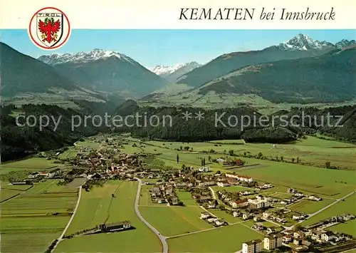 AK / Ansichtskarte Kematen_Tirol Fliegeraufnahme mit Rosskogel Selleraintal Kematen Tirol