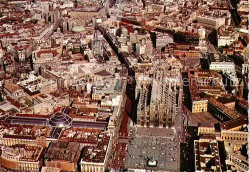 AK / Ansichtskarte Milano Piazza del Duomo veduta aerea Milano