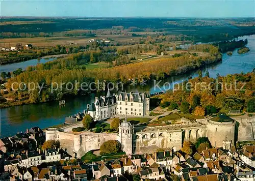 AK / Ansichtskarte Amboise Chateau de la Loire vue aerienne Amboise