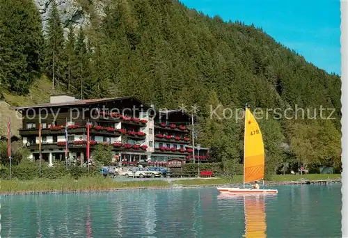 AK / Ansichtskarte Walchsee_Tirol Seehotel Brunner Segeln Walchsee Tirol