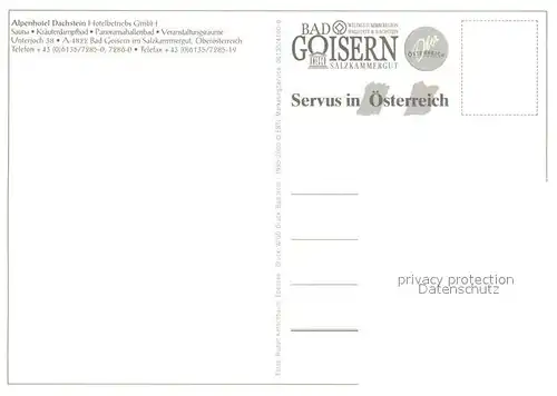 AK / Ansichtskarte Bad_Goisern_Salzkammergut Alpenhotel Dachstein Restaurant Bad_Goisern_Salzkammergut