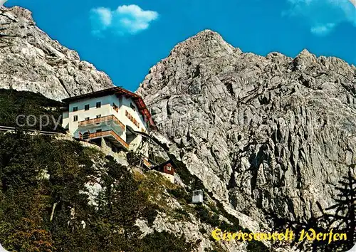 AK / Ansichtskarte Werfen_Salzburg Bergstation Eisriesenwelt Gebirgspanorama Werfen Salzburg