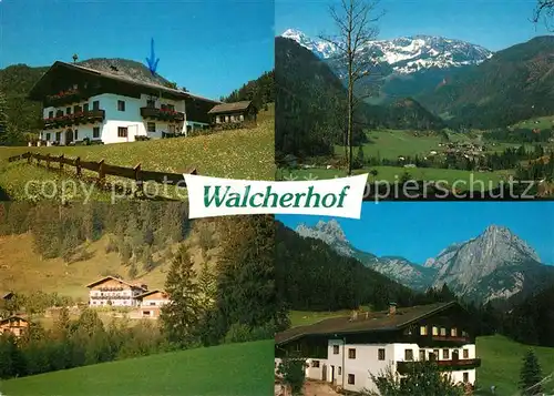 AK / Ansichtskarte Reith_Unken Walcherhof Urlaub auf dem Bauernhof Landschaftspanorama Alpen Reith Unken