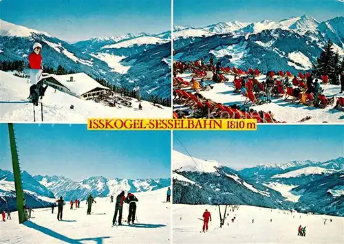 AK / Ansichtskarte Gerlos Wintersportplatz Isskogel Sesselbahn Bergrestaurant Sonnenterrasse Alpenpanorama Gerlos