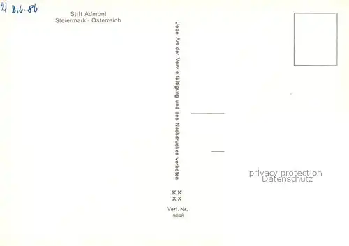 AK / Ansichtskarte Admont_Steiermark Panorama mit Stift Admont_Steiermark