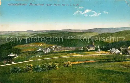 AK / Ansichtskarte Masserberg Panorama Kirche Masserberg