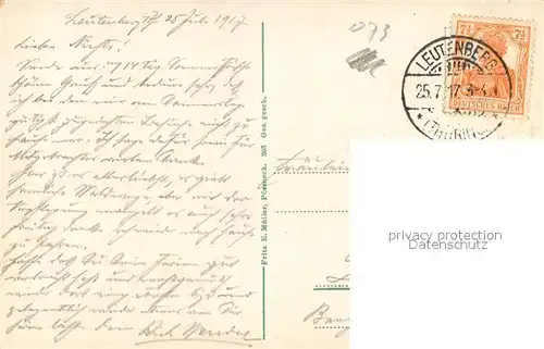 AK / Ansichtskarte Leutenberg_Thueringen Friedensburg Leutenberg Thueringen