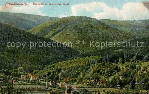 AK / Ansichtskarte Blankenburg_Thueringen Schwarzatal Blankenburg_Thueringen