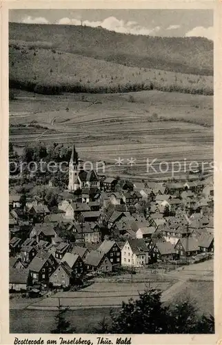 AK / Ansichtskarte Brotterode Panorama Kirche Brotterode