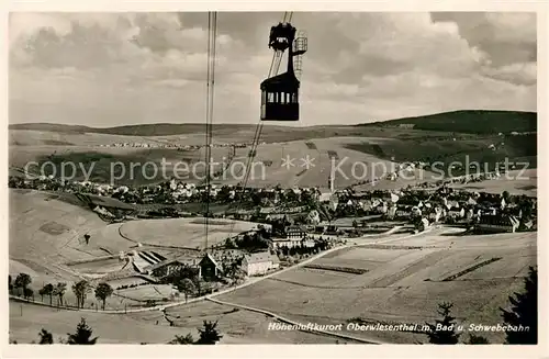 AK / Ansichtskarte Oberwiesenthal_Erzgebirge Schwebebahn Panorama Oberwiesenthal Erzgebirge