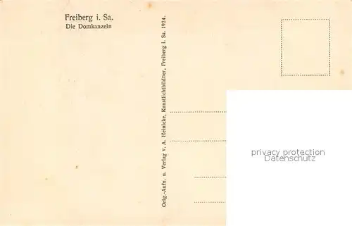 AK / Ansichtskarte Freiberg_Sachsen Domkanzel Freiberg Sachsen
