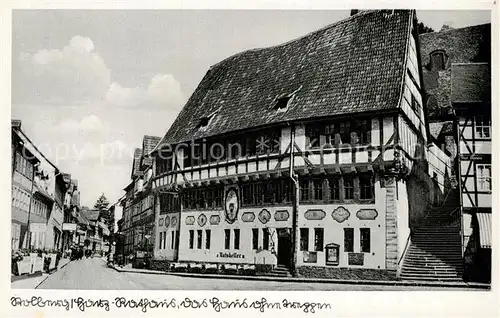 AK / Ansichtskarte Stolberg_Harz Ratskeller Fachwerk Stolberg Harz