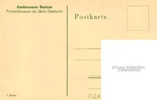 AK / Ansichtskarte Bautzen Stadtmuseum Ebersbacher Wohnstube Bautzen