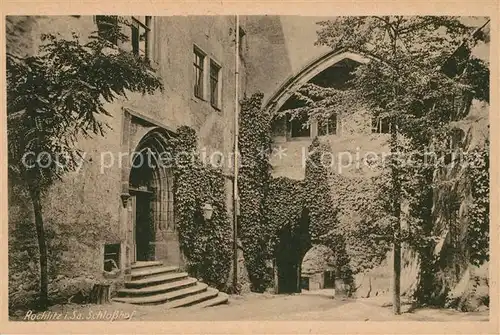 AK / Ansichtskarte Rochlitz_Sachsen Schlosshof Rochlitz Sachsen