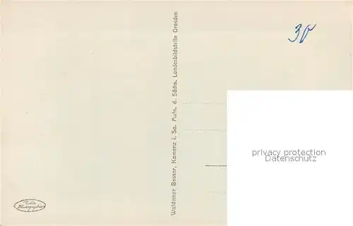 AK / Ansichtskarte Kamenz_Sachsen Giebel der Windischen Kirche Kamenz Sachsen