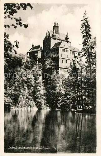 AK / Ansichtskarte Waldheim_Sachsen Schloss Kriebstein Waldheim Sachsen