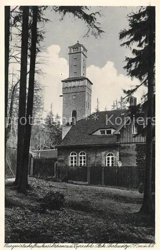 AK / Ansichtskarte Czorneboh Bergwirtschaft Aussichtsturm Czorneboh