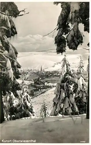 AK / Ansichtskarte Oberwiesenthal_Erzgebirge Winterlandschaft Oberwiesenthal Erzgebirge
