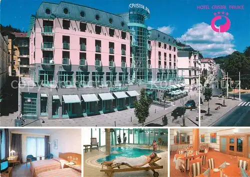 AK / Ansichtskarte Marianske_Lazne Hotel Cristal Palace Fremdenzimmer Hallenbad Restaurant Marianske_Lazne