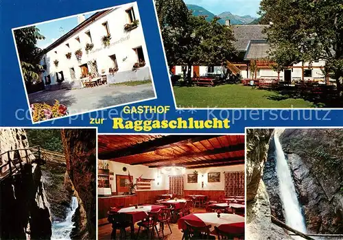 AK / Ansichtskarte Flattach Gasthof Raggaschlucht Wasserfall Moelltal Flattach