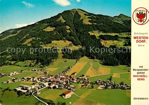 AK / Ansichtskarte Westendorf_Tirol Bergwandergebiet Nachsoellberg Gampenkogel Fliegeraufnahme Westendorf_Tirol