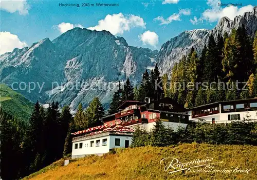 AK / Ansichtskarte Muehlbach_Hochkoenig Alpengasthof Rupertihaus mit Mandlwand Muehlbach Hochkoenig