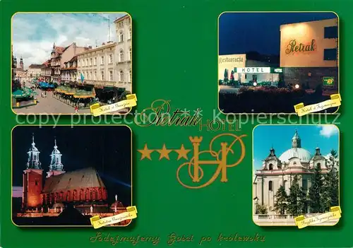 AK / Ansichtskarte Gniezno Pietrak Hotel Kathedrale Basilika Gniezno