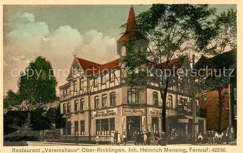 AK / Ansichtskarte Oberricklingen Restaurant Vereinshaus  Oberricklingen