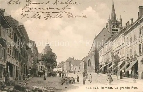 AK / Ansichtskarte Romont_Vosges Grande Rue  Romont Vosges