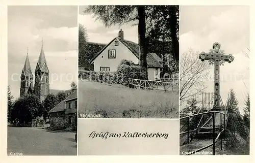 AK / Ansichtskarte Kalterherberg Kirche Vennhaus Kreuz Kalterherberg