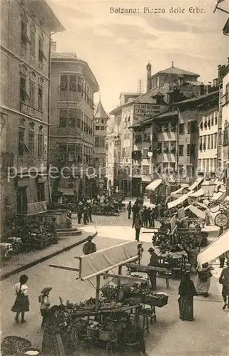 AK / Ansichtskarte Bolzano Piazza delle Erbe Bolzano