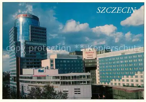AK / Ansichtskarte Szczecin_Stettin Pazim Center Radisson Hotel Hochhaus Szczecin_Stettin
