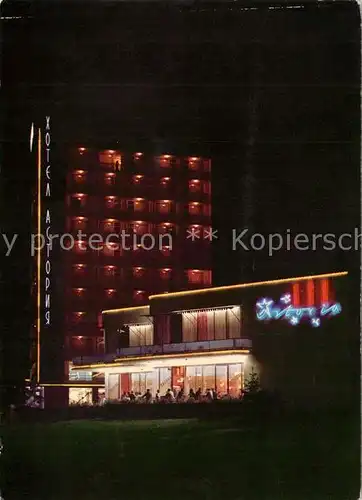 AK / Ansichtskarte Varna_Warna Goldener Sand Hotel Astorija Nachtaufnahme Varna Warna