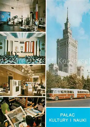 AK / Ansichtskarte Warszawa Palac Kultury i Nauki Kulturpalast Museum Warszawa