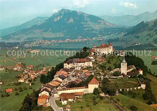 AK / Ansichtskarte Gruyeres_FR Vue aerienne Gruyeres FR